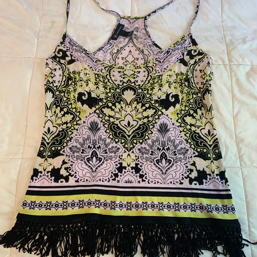 INC Tank Top w/fringe bottom.